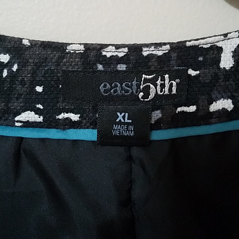east5th Black and White jacket Sz XL - Picture 3 of 4